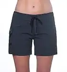 Maui Rippers Damen 12,7 cm 4-Wege-Stretch Badeshorts Boardshorts - Grau - 40