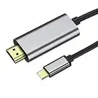 KUPOISHE USB C to HDMI Cable 4k 6ft, USBC to HDMI Adapter Monitor, HDMI to USB C Connector ChromeBook, USB-C to HDMI Cord Mac MacBook pro 2022 iPad 2021 Surface Pro 8 VivoBook Flip 14 Aspire 5 etc