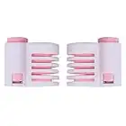 JUNSHUO Lot de 2 trancheuses à gâteau,Coupe Toast,5 Couches réglable trancheuse à Pain de Gâteau DIY pour la Cuisine Accessoire de Cuisson (Rose)