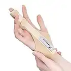 Actesso Verbessert Fingerschiene - Unterstützung für Triggerfinger, Hammerfinger, Arthritis, Gebrochener finger, RSI - Mittelfinger Ringfinger Zeigefinger Kleiner Finger (Einheitsgröße, Beige)