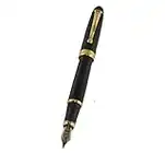 Luxus-Füllfederhalter Jinhao 450 schwarz mit goldenen 18kgp Breitfeder Medium