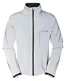 Ettore Herren Fahrradjacke wasserdicht atmungsaktiv High-Vis reflektierende Silber - Night Glow - 3XL