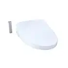 Toto SW3056AT40-01 S550e WASHLET+ & Auto Flush Ready Electronic Bidet Toilet Seat w/EWATER+ & Auto Open & Close Contemporary Elongated Lid (Cotton White)