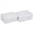 Amazon Basics Egyptian Cotton Washcloths - 6-Pack, Pristine Snow