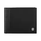 Victorinox Altius Alox Bi-fold Wallet, Accesorio De Viaje Billetera Unisex Adulto, Negro, Talla Única