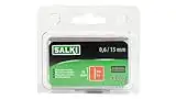 SALKI | Clavos PIN 0.6 de Cuerpo - Blister de 3000 Unidades, Clavos sin Cabeza de 15mm de Longitud para Grapado Neumático, Compatibles con Clavadoras Neumáticas, Gris