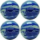 BuyBocceBalls EPCO Candlepin Bowling Ball- Marbleized - Blue & White (4 1/2 inch- 2lbs. 7oz.)