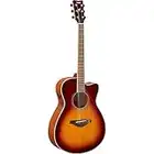 Yamaha FGC-TA Concert Cutaway Transacoustic Guitar w/ Chorus and Reverb, Black