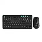 Rii Wireless Keyboard and Mouse Combo,Compact Wireless Keyboard and Mouse for PC Laptop Desktop Business Office Class Studying