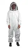 VIVO Professional XL Cotton Full Body Beekeeping Suit with Veil Hood (BEE-V106XL)