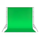 Neewer Toile de Fond de 6x9 pieds/1,8x2,8 mètres Pliable de 100% Mousseline pour Photographie, Vidéo et Télévision - Vert