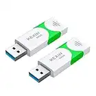 KEXIN Memoria USB 64GB Pendrive USB 3.0 Llave Drives 64GB Alta Velocidad USB Flash Drive 2 Unidades,USB 3.0 Pendrive Verde