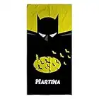 LolaPix Serviette de Plage Super-héros personnalisée avec nom. Cadeau Geek. Divers modèles et Tailles à Choisir. Batman