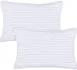 Utopia Bedding Toddler Pillow (White, 2 Pack), 13x18 Pillows for Sleeping, Soft and Breathable Cotton Blend Shell, Polyester Filling, Small Kids Pillow Perfect for Toddler Bed and Travel