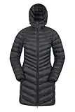 Mountain Warehouse Florence Womens Long Jacket - Padded Winter Coat Jet Black 14