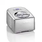 Cuisinart ICE100E Gelatiera con Compressore Integrato, Capacità 1,5 litri, auto-refrigerante, 2 Palette Incluse, Funzione Mantieni Freddo, Ideale per Gelati Sorbetti e Frozen Yogurt