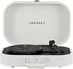 Crosley CR8009B-DU Discovery Vintage Bluetooth in/Out 3-Speed Belt-Driven Suitcase Vinyl Record Player Turntable, Dune