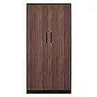 Aktenschrank Mehrzweckschrank Garderobenschrank Allzweckschrank Stahlspind Garderobenschrank Besenschrank Metall Schließfachschrank Flügeltürschrank lagerschrank abschließ 183x90x45cm