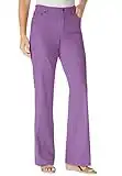 Woman Within Women's Plus Size Bootcut Stretch Jean - 18 W, Pretty Violet Purple