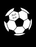 Sketch Book: Large Signed Football / Soccer Drawing Pad Paper Book, Cool Gifts for Boys Him, 8.5" x 11", 100 pages