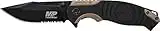 Smith & Wesson M&P SWMP13BS 8.2in High Carbon S.S. Folding Knife with 3.5in Serrated Clip Point Blade and Aluminum Handle for Tactical, Survival and EDC