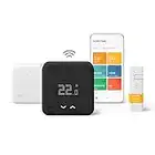 tado° Kit Base – Termostato Smart Wireless V3+ – Black - Termostato wifi digitale per caldaia + Sensore di temperatura – Cronotermostato – Gestione via app –Funzioni Smart Home Alexa e Siri