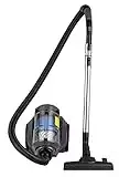 Amazon Basics Aspirateur multicyclonique, filtration haute efficacité, pour sols durs et tapis, filtre HEPA, 700 W, 2,5 L, Noir/Bleu