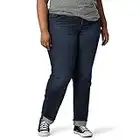 Lee Women's Plus Size Mid Rise Boyfriend Jean, Inner Strength, 20 Plus