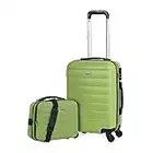 ITACA Simoa, Luggage Carry On Unisex, Pistacho, 55 Cm 35 Cm Paquete De 2