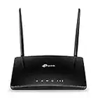 TP-Link TL-MR6400 300 Mbps 4G Mobile Wi-Fi Router, SIM Slot Unlocked, No Configuration Required, Removable External Wi-Fi Antennas, UK Plug, Black