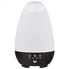 HealthSmart Essential Oil Diffuser, Cool Mist Humidifier and Aromatherapy Diffuser, FSA HSA Eligible with 500ML Tank for Large Rooms, Adjustable Timer, Mist Mode and 7 LED Light Colors, White