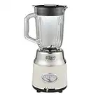 Russell Hobbs 25192 Retro 1.5 L Glass Jug Blender, Dishwasher Safe Jug, Anti-Slip Feet, Retro Dial Display, 3 Speed Settings, Glossy Finish, Vintage Design, Max. RPM 20,000, 800 W, Cream, Black