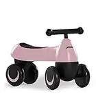 Hauck Baby Scooter 1st Ride Four - Bici Senza Pedali 18 Mesi fino a 25 kg - Balance Bike con 4 Ruote EVA e Manubrio Antiscivolo - Bicicletta Senza Pedali, Ergonomica, Antiribaltamento - Rosa