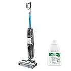 BISSELL CrossWave HF3 Cordless,Nettoyeur sec et humide pour surfaces dures, Aspire, lave et sèche, Sans fil, Pour sols durs, 70 dB, 3598N- Noir/Blanc/Bleu bossanova