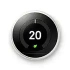 nest Learning Thermostat, 3rd Generation (Works with Amazon Alexa), Stainless Steel