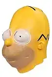 IOONCHI Homer Simpson Maske Volllatex Halloween Maske Erwachsene Maskerade Halloween Party Kostüm Requisiten