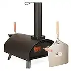 Fresh Grills Pizza Oven - Outdoor Pizza Oven including pizza peel, outdoor cover, pizza stone and built in oven thermometer. Wood fired pizza, BBQ oven and smoker with accessories (Classic)