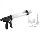 Weston Original Jerky Gun Jr (37-0211-W), Plastic Tube Holds 1lb of Ground Meat, Dishwasher Safe, Harvest