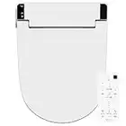 VOVO VB-6000SE Electronic Smart Bidet Toilet Seat, Oblong, Self-Cleaning Nozzle, Solid Steel, Night Light, Deodorisation, Environmentally Friendly Energy Saving, Heated Seat, Made in Korea