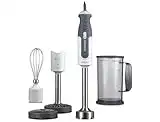 Kenwood HDP401WH Mixer ad Immersione, Dotato di Frusta a Filo in Acciaio, Schiacciaverdure in Metallo, Bicchiere Graduato con Manico e Coperchio da 0,75L, 800watt, Plastica, Bianco