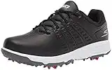 Skechers Women's Go Jasmine Spiked Waterproof Golf Shoe, Black, 7