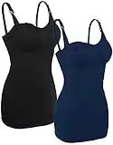 2X Débardeur Allaitement Maternite Femme Bleu Noir Nursing Maternity Bra,L