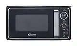 Candy Divo G20CMB, Microondas con Grill, 20L, 1200W, 6 Niveles de Potencia, Digital, 9 Programas, Bloqueo Seguridad, Plato 24,5CM, Grill Rack, Express Cooking, Temporizador, App simply-Fi, Negro