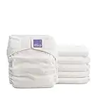 Bambino Mio Miosolo All-In-One Cloth Diaper., White, 57 Piece Set