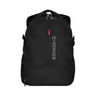 Wenger 600636 Transit 16' Backpack, Padded Laptop Compartment with iPad/Tablet/eReader Pocket in Black {27 litres}, 46 Centimeters, WE600636