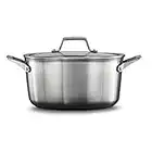 Calphalon Premier Stainless Steel Cookware, 6-Quart Stockpot with Cover