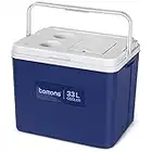 Tomons Cool Box Portable Cooler, 33L Insulated Box, with Handle, for Car, Truck, Boat, Outdoor Activities (standard cool box)