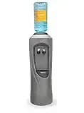 Hydrate Direct Core Bottled Water Cooler Dispenser | Floor-Standing Water Machine, Easy to Sanitise & Maintain. Perfect for Home and Office, Dispenses Ambient & Chilled Water – Grey/Black