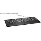 Dell KB216 USB AZERTY Belgisch Schwarz Tastatur - Tastaturen (Standard, Verkabelt, USB, Membran-Schlüsselschalter, AZERTY, Schwarz)