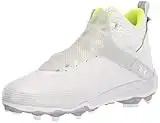 Under Armour Men's Highlight Hammer Mc Football Shoe, White (101)/White, 10.5